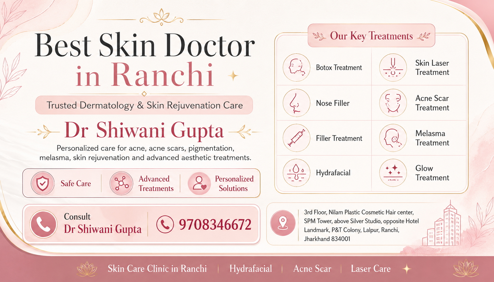 Best Skin Doctor in Ranchi: Advanced Solutions for Acne, Pigmentation and Skin Rejuvenation